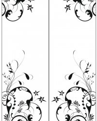 Пескоструйный рисунок Цветы 1219